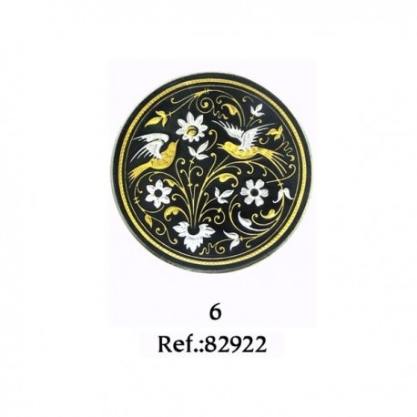 Damascene Magpies Dance Collectible Dish