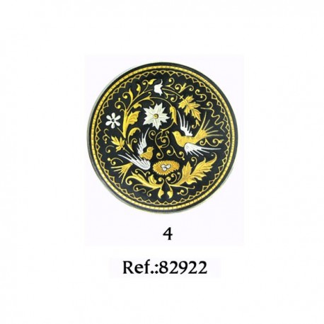 Damascene Meadowlarks Tryst Collectible Dish