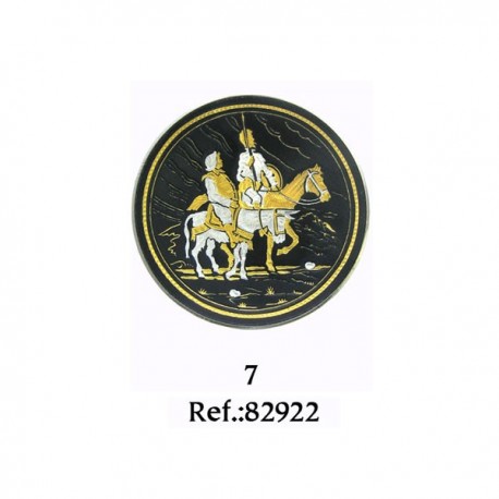 Damascene Quixote Panza Amigos Collectible Dish