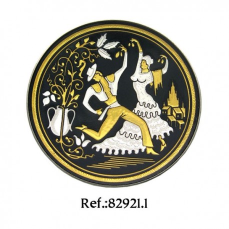 Damascene Flamenco Collectible Dish